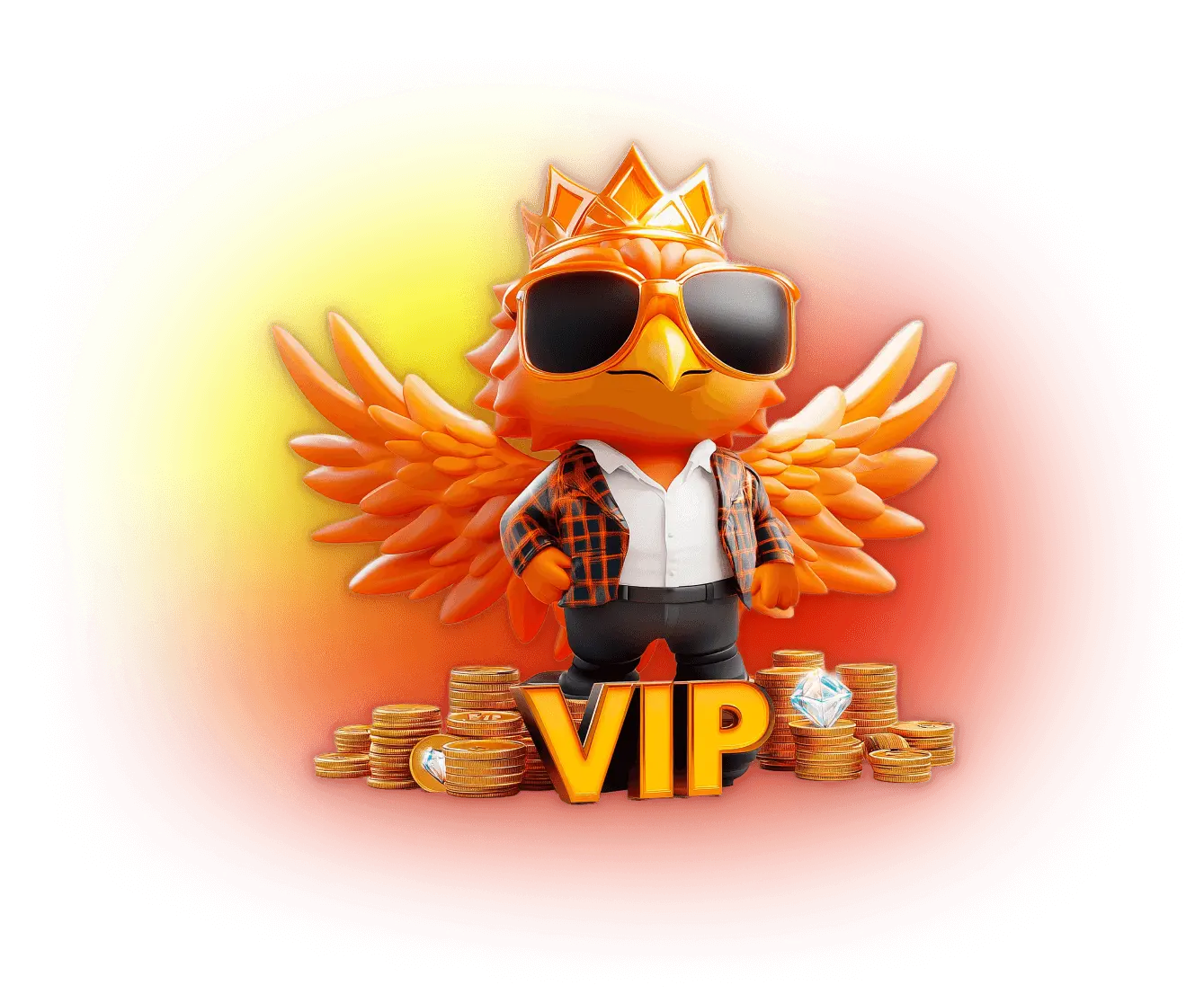 NixBet VIP mascotte met kroon